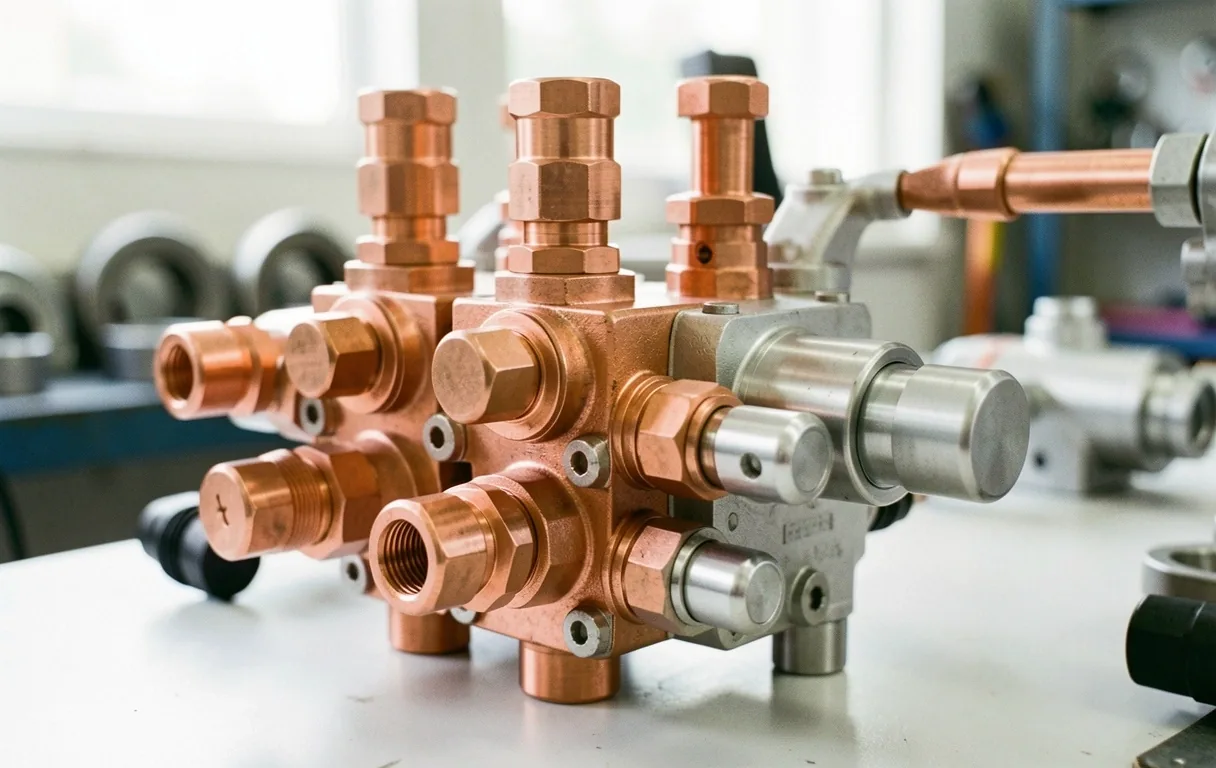 Hydraulic manifold detail